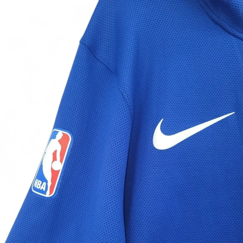 Nike Mens XXL Golden State Warriors Dri Fit Zip Hoodie Blue NBA‎ Athletic Jacket